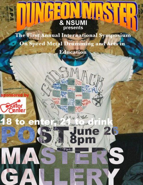 The First International Symposium on Speed Metal Drumming and Arts in Education